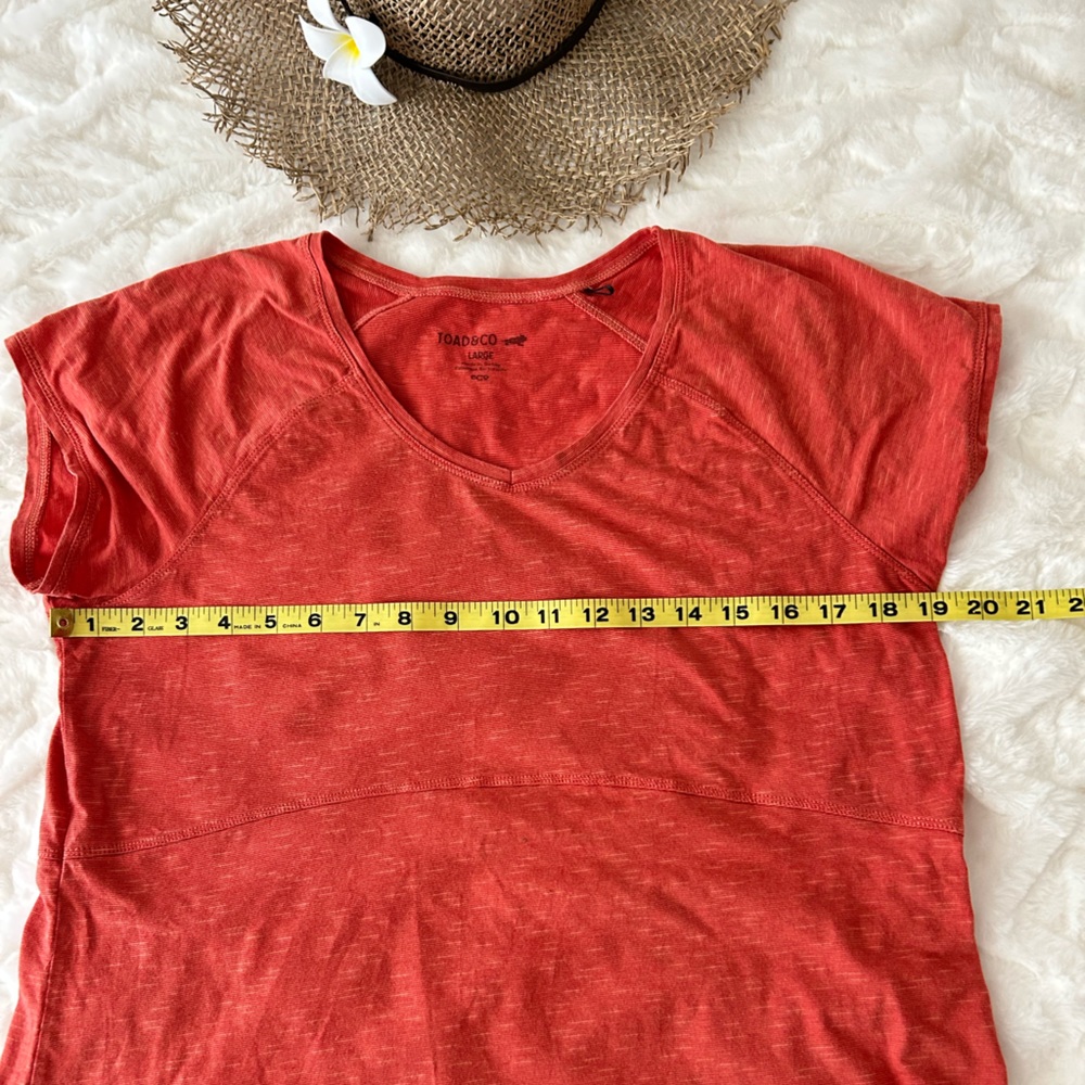 Toad & Co Organic Cotton & Tencel T-shirt Large - Picture 3 of 8